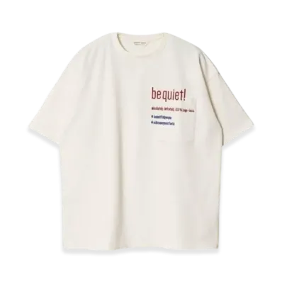beautiful people Suvin Compact Jersey Typography T-Shirts "Off White"