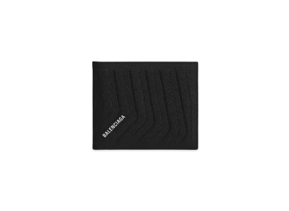 BALENCIAGA Car Square Folding Wallet "Black"