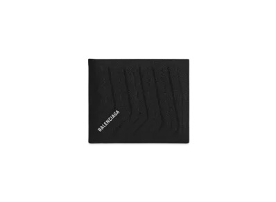 BALENCIAGA Car Square Folding Wallet "Black"