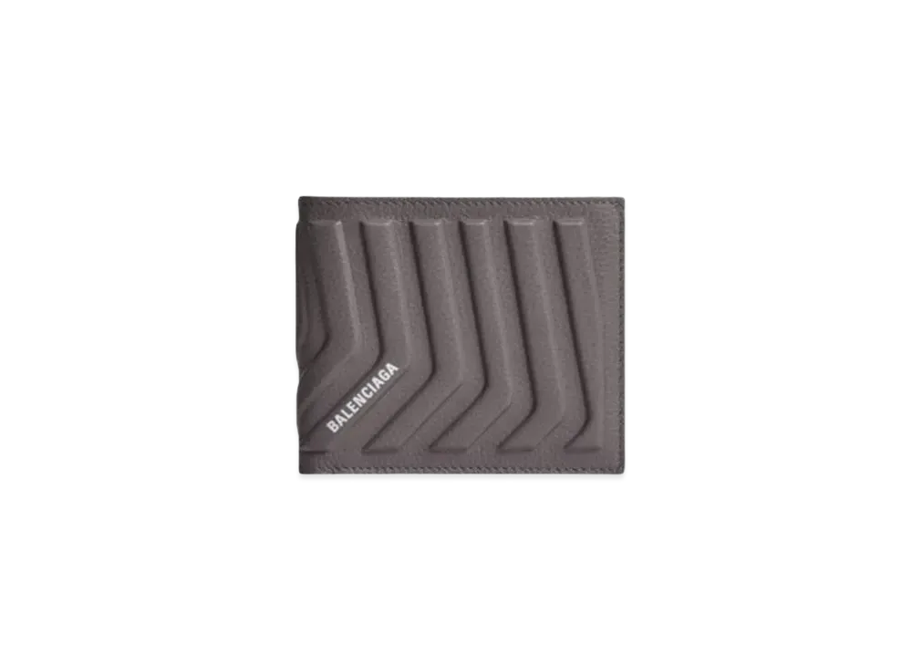 BALENCIAGA Car Square Folding Wallet "Gray"