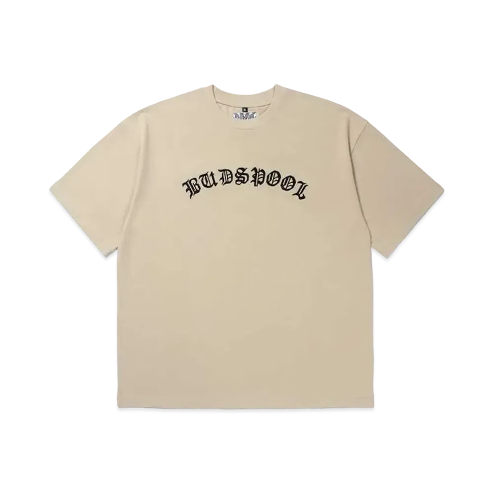 APHRODITEGANG Budspool ARC Logo Embroidery S/S Tee "Light Brown"