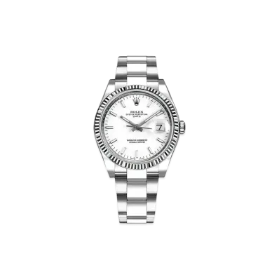 ROLEX Oyster Perpetual Date "White/Stainless Steel/White Gold"