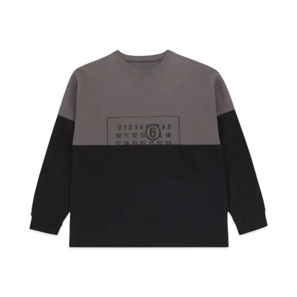MM6 Maison Margiela Women's Numbers Sweatshirt "Black/Grey"