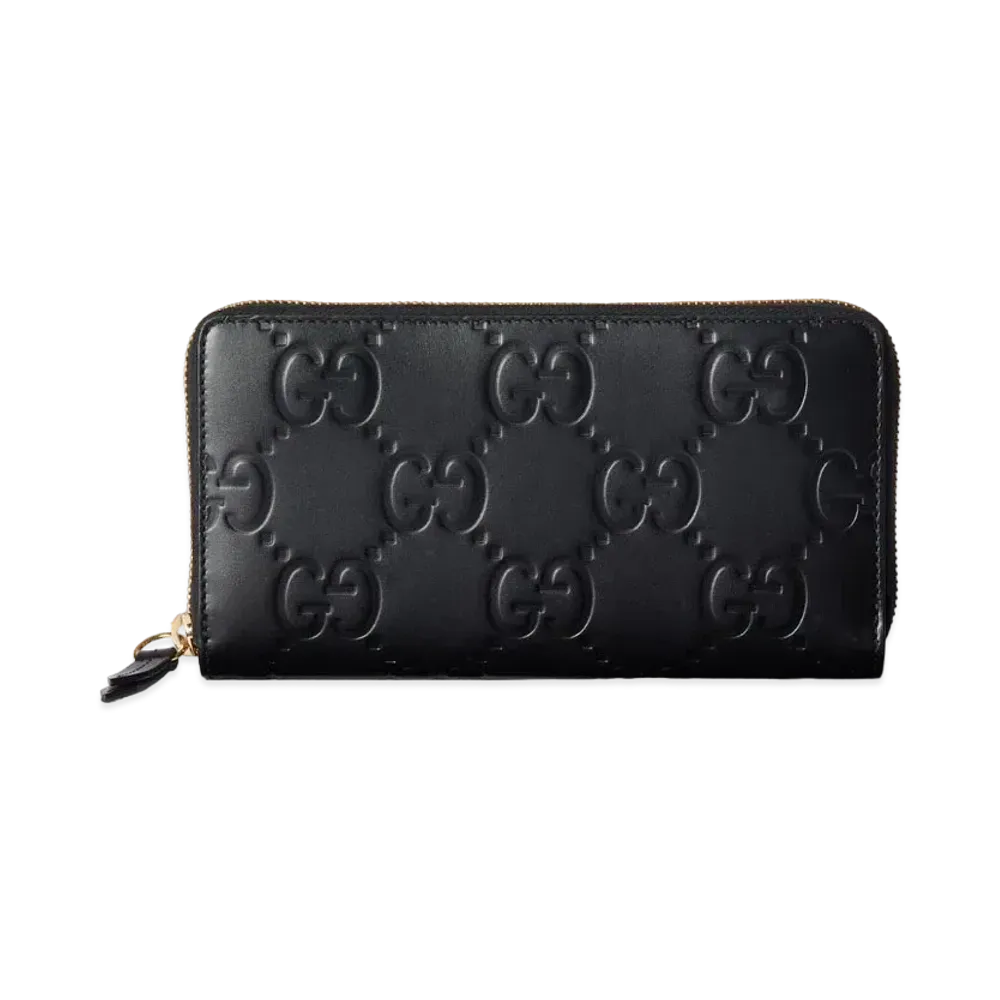 GUCCI GG Zip Around Wallet "Black"