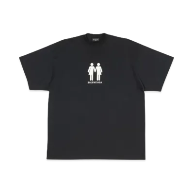 BALENCIAGA Pride 22 Oversized T-shirt "Black/White"
