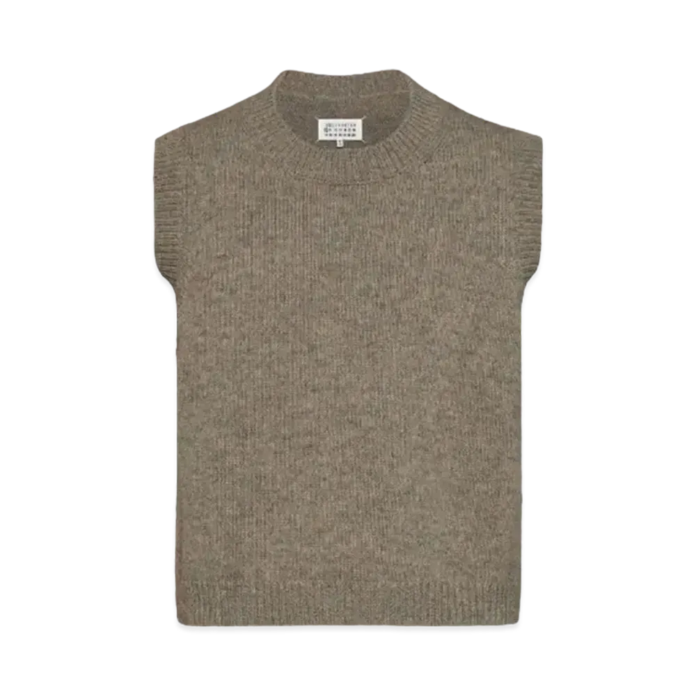 Maison Margiela Shetland Wool Knit Tank "Beige"