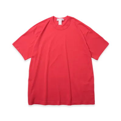 COMME des GARCONS SHIRT Cotton Jersey Plain 165gr With CDG SHIRT Logo Back "Red"