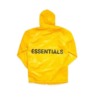 FEAR OF GOD Essentials Graphic Hooded Coach Jacket "Yellow"