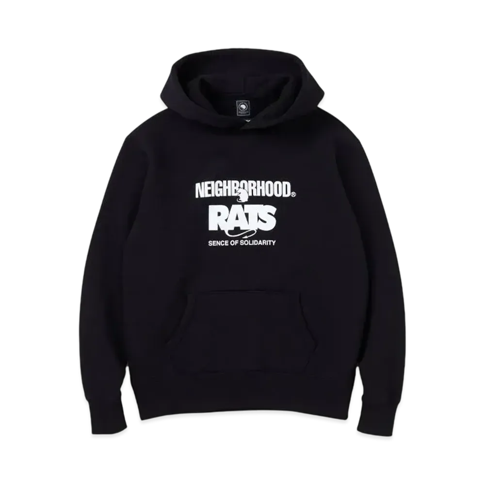 NEIGHBORHOOD x RATS 20th Hooded "Black" 242RTRTN-CSM01S / 25'SPC-0104