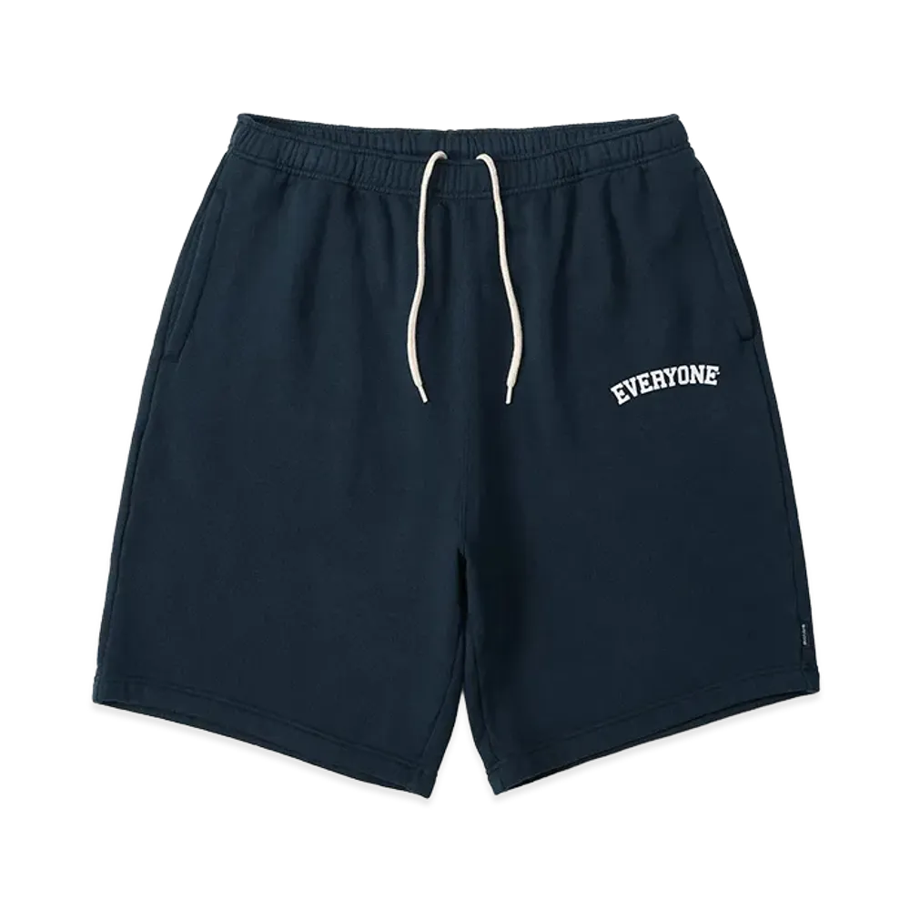 everyone Collegiate Logo Classic Sweat Shorts "Navy"