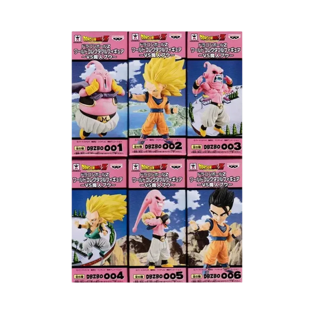 Banpresto Dragon Ball Z World Collectable Figure VS Majin Buu Complete 6 Piece Set