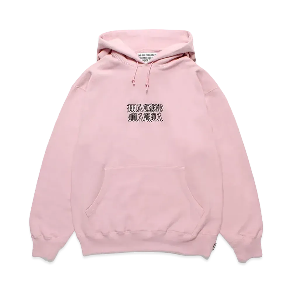WACKO MARIA Middle Weight Hooded Sweat Shirt "Pink"