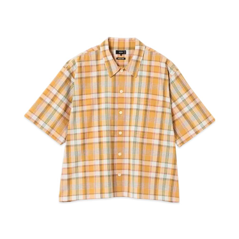BEAMS Check Short Shirt "Orange"