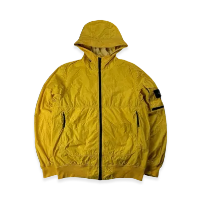 Stone Island 40632 Naslan Light Watro Hooded Blouson - 22SS "Yellow"