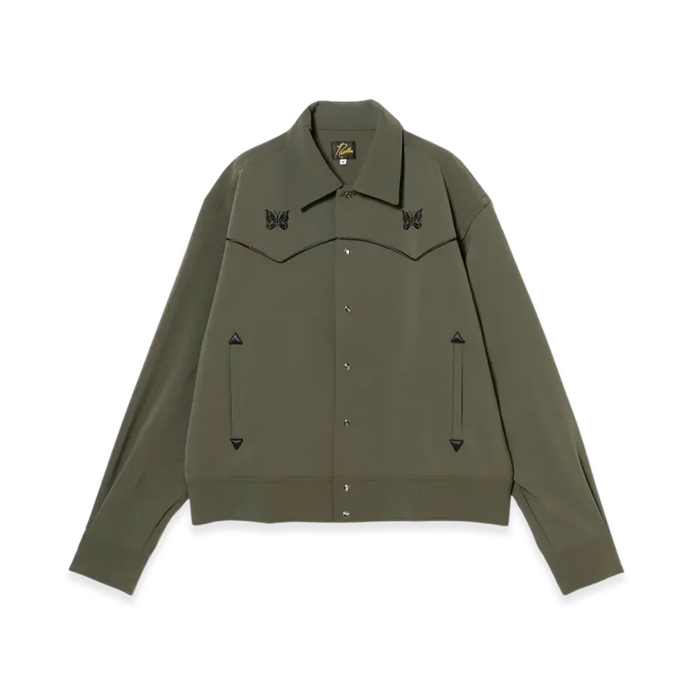 NEEDLES PE/PU Double Cloth Piping Cowboy Jacket "Olive"