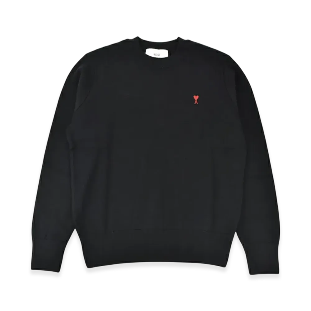 AMI PARIS De Coeur Logo Sweater "Black"