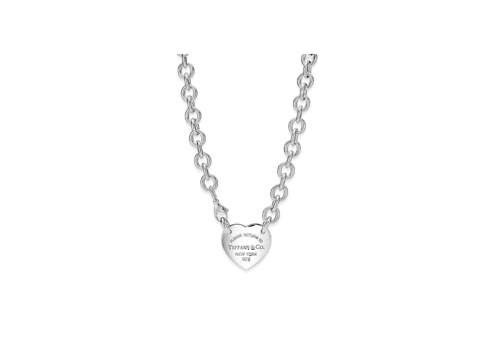 Tiffany & Co. Return to Tiffany Heart Tag Necklace "Silver"