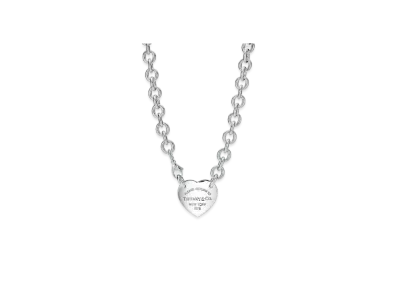 Tiffany & Co. Return to Tiffany Heart Tag Necklace "Silver"