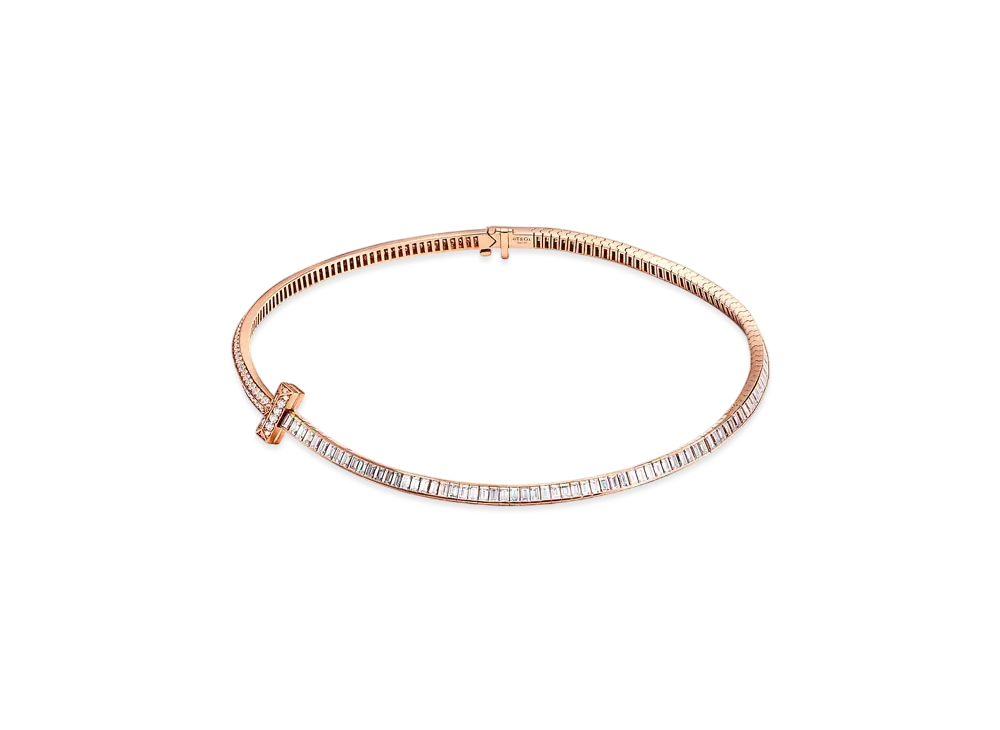 Tiffany & Co. Tiffany T T1 Necklace with Diamonds "Rose Gold"