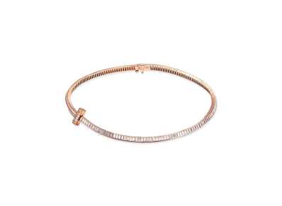 Tiffany & Co. Tiffany T T1 Necklace with Diamonds "Rose Gold"