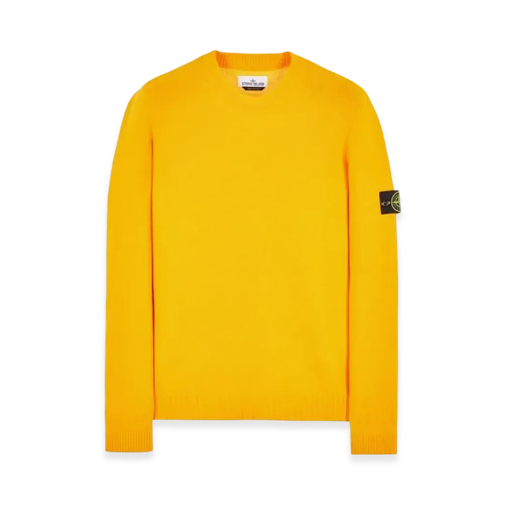 Stone Island 524A3 Lambswool Crewneck Knit - 22FW "Yellow"