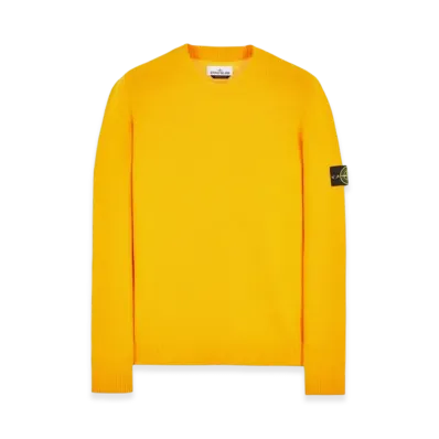 Stone Island 524A3 Lambswool Crewneck Knit - 22FW "Yellow"