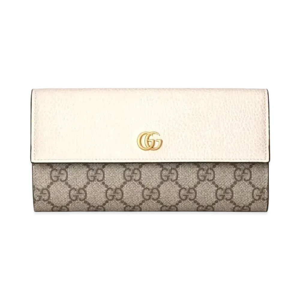 GUCCI GG Marmont Continental Wallet "Beige"