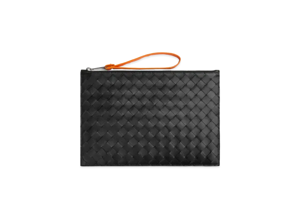 Bottega Veneta Clutch Bag "Black/Papaya"