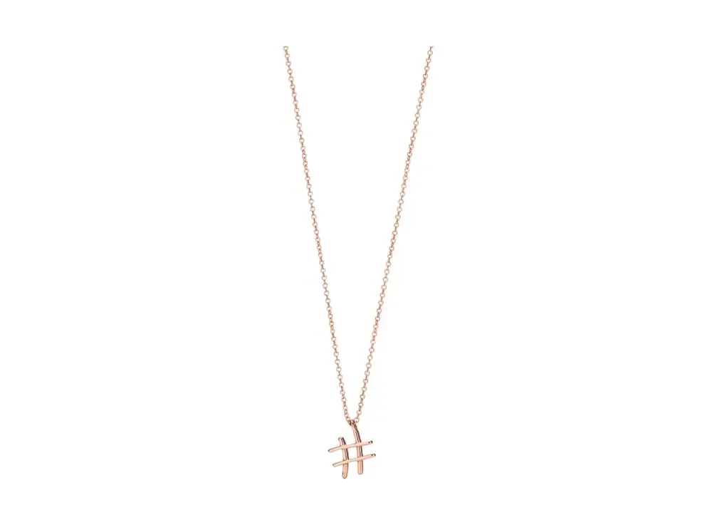 Tiffany & Co. Paloma's Graffiti Small Hashtag Pendant 18K "Rose Gold"