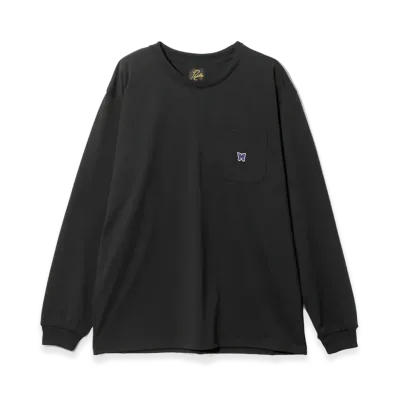NEEDLES L/S Crew Neck T-Shirt Poly Jersey "Black"