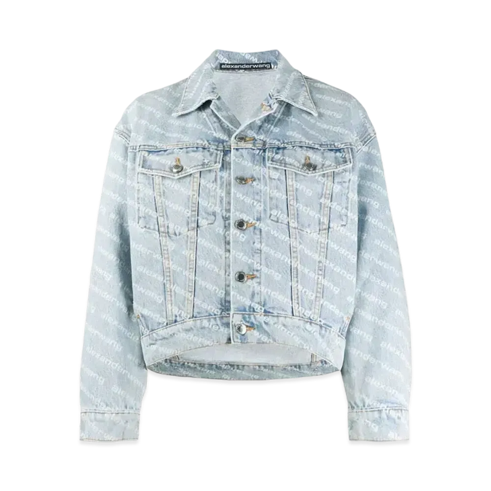 Alexander Wang Falling Back Denim Jacket "Blue"