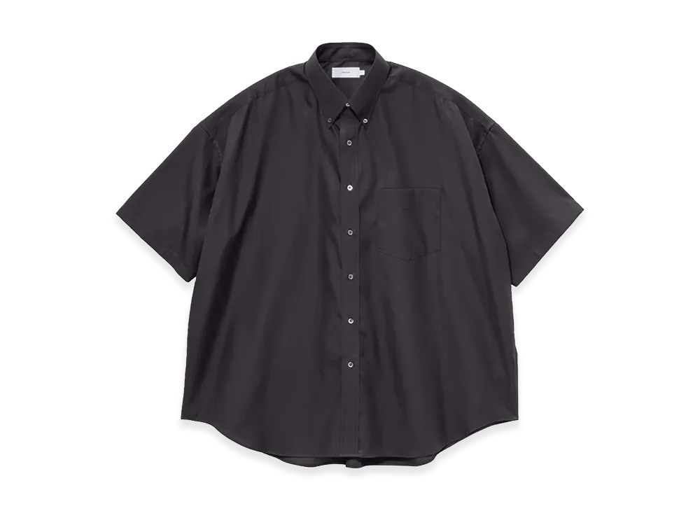 Graphpaper Easy Care Poplin S/S Oversized B.D Shirt "Black"