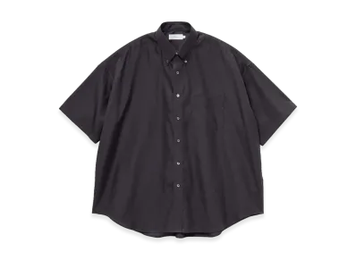 Graphpaper Easy Care Poplin S/S Oversized B.D Shirt "Black"