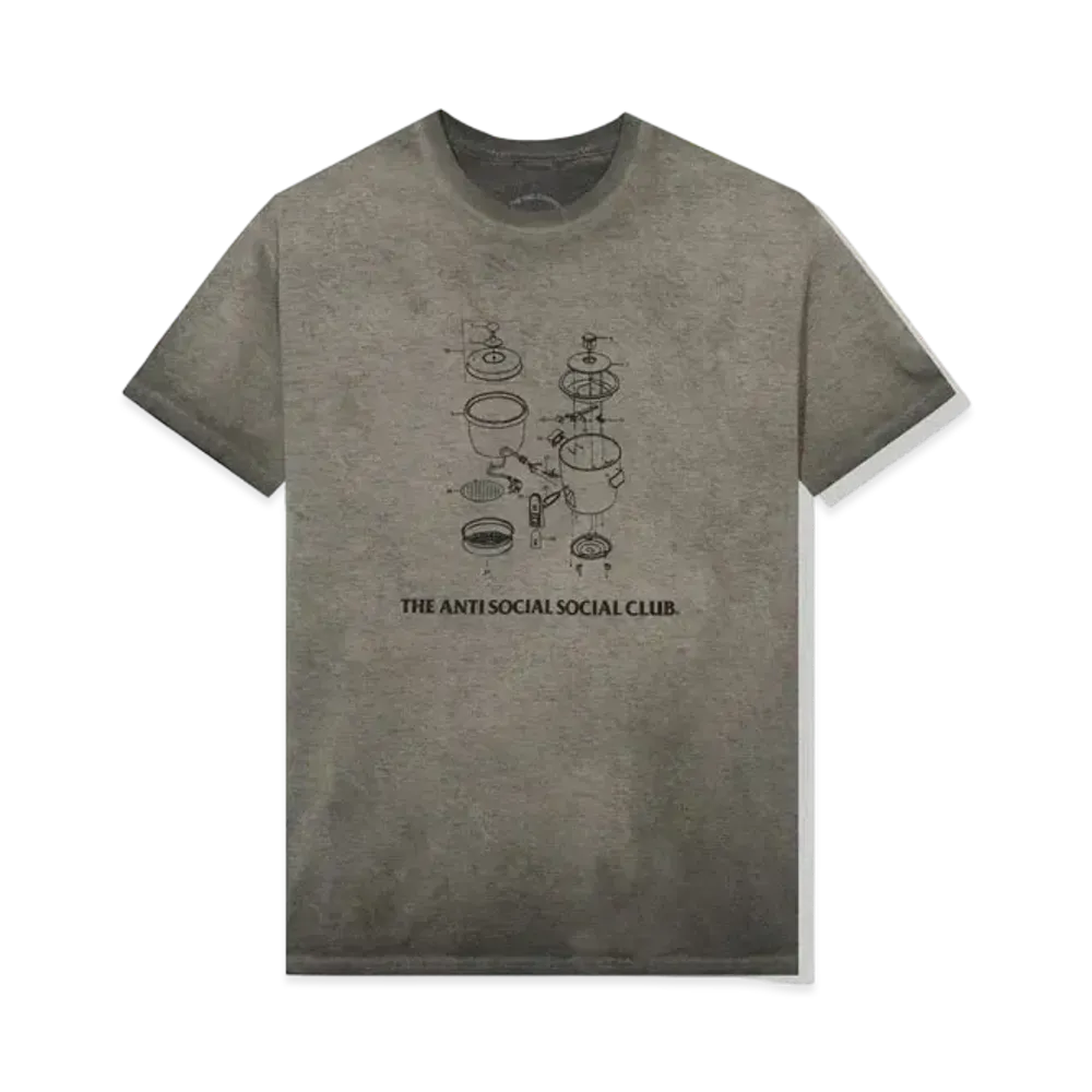 ANTI SOCIAL SOCIAL CLUB FA22 Dying On The Gram Sand Mineral Wash Tee "Sand"