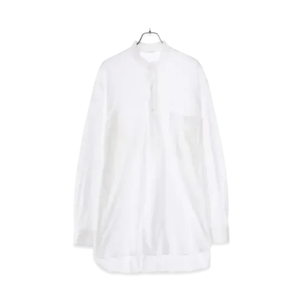 COMOLI Jersey Pullover Shirt "White"