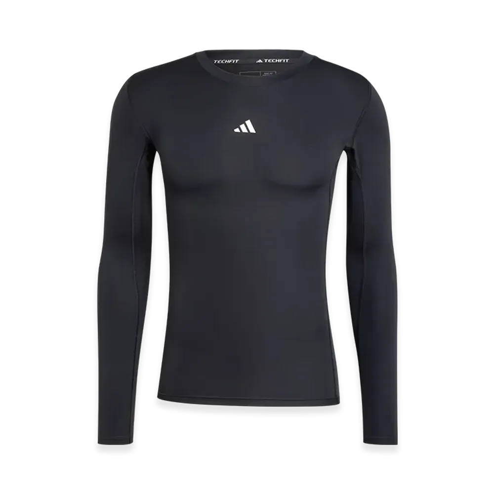 adidas Techfit Compression Training Long-Sleeve T-Shirt "Black"