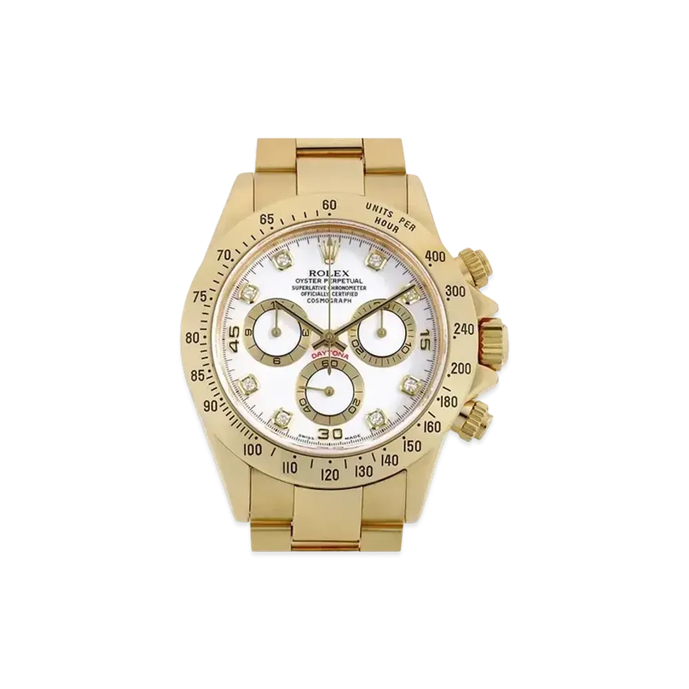 ROLEX Cosmograph Daytona 8P Diamonds "White/Yellow Gold"