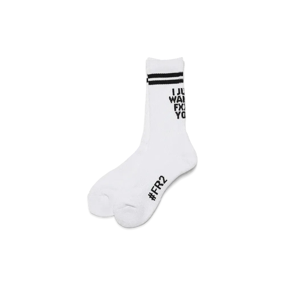 FR2 Message Socks "White"
