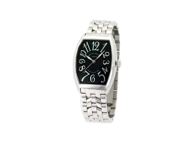 FRANCK MULLER Tonneau Curvex Platinum Rotor "Silver/Black"