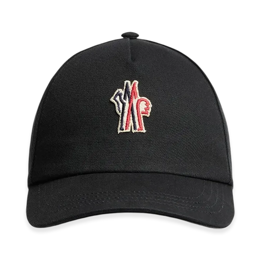 MONCLER Gabardine Baseball Cap "Black"