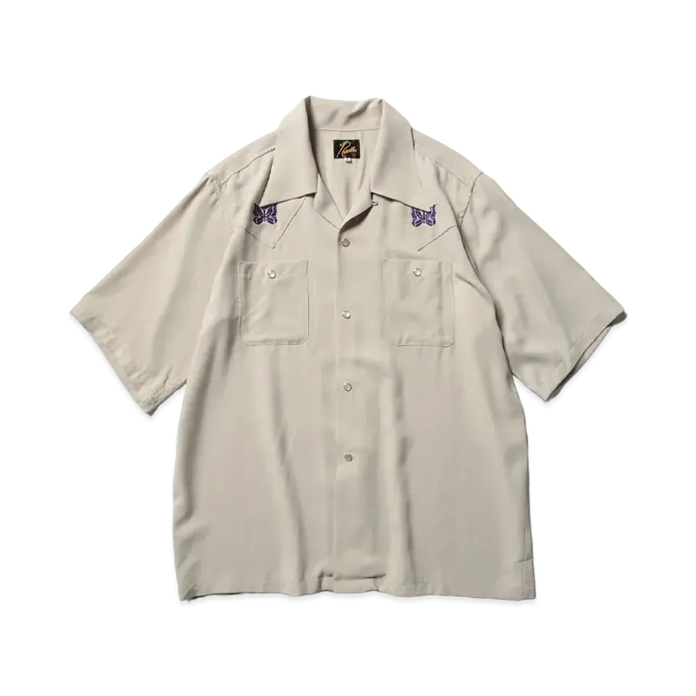 Needles S/S Cowboy One-Up Shirt - R/PE Twill "Beige"