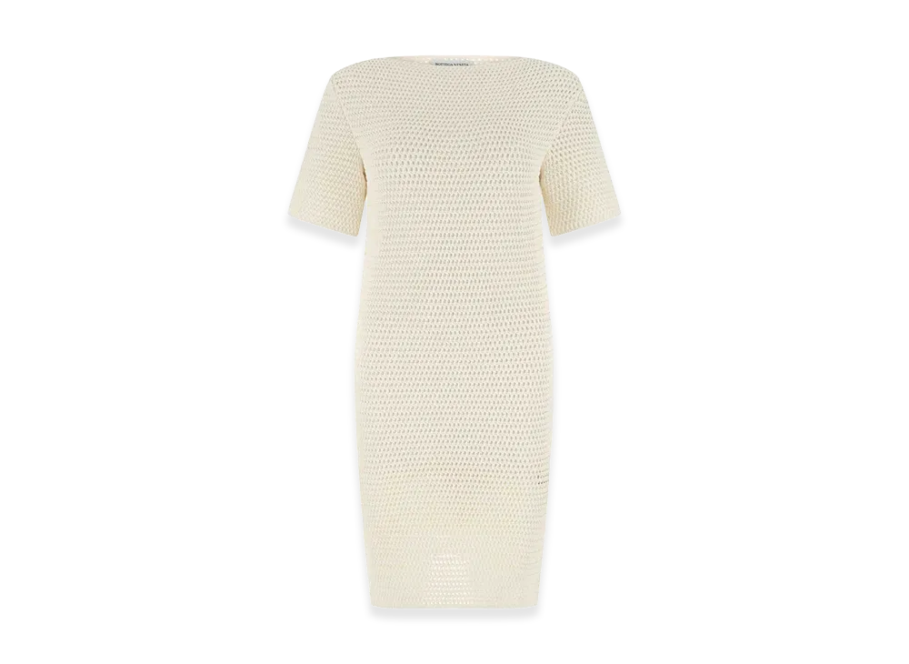 Bottega Veneta Women's Crochet Dress "Ivory"