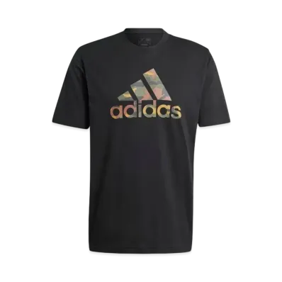 adidas Camo Badge of Sports Graphic Short Sleeve T-Shirt "Black"