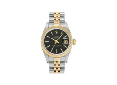 ROLEX Lady-Datejust "Black/Stainless Steel/Yellow Gold"