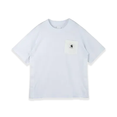 sacai x Carhartt WIP Cotton Jersey T-Shirt "White"