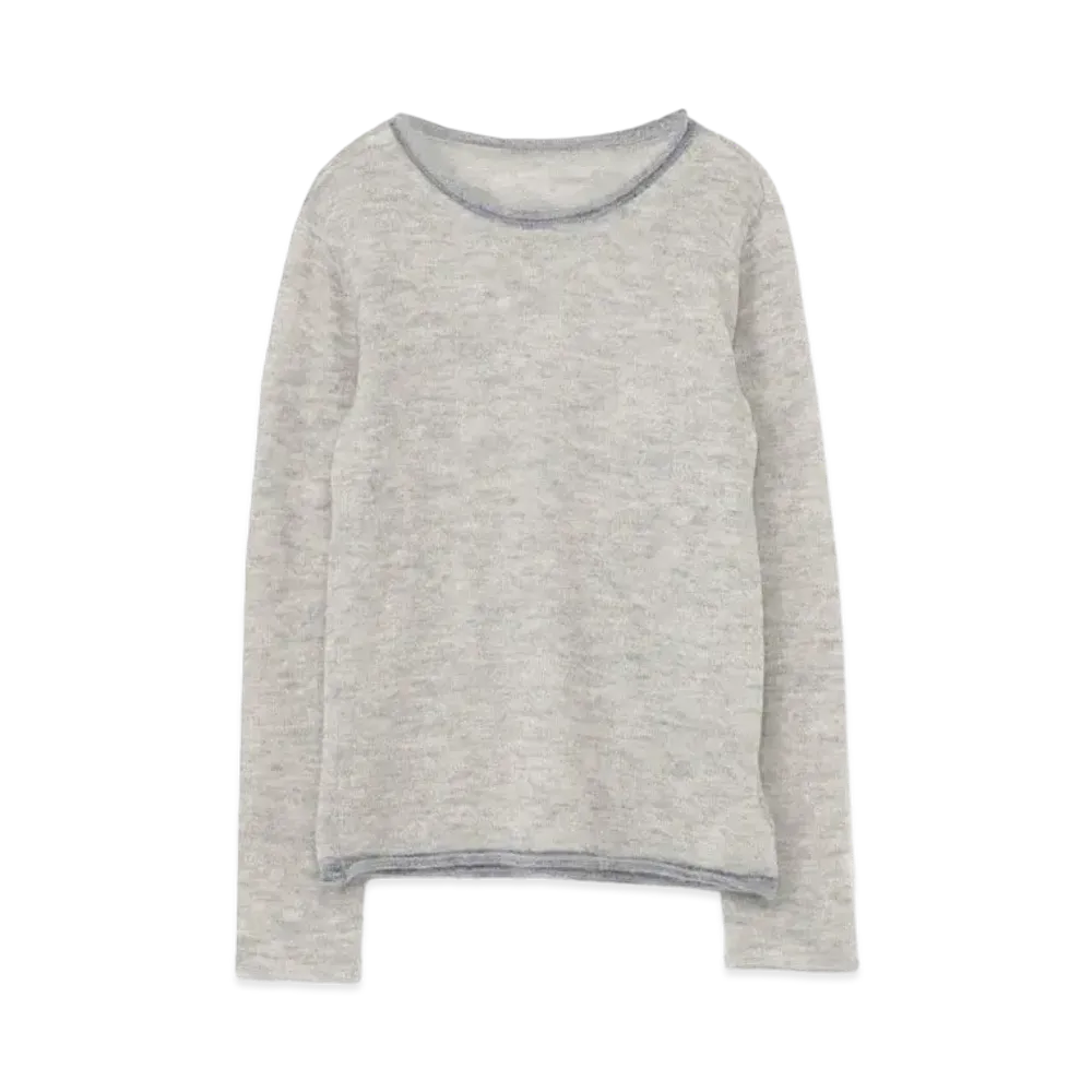 Yohji Yamamoto 10G1P PlAIN STITCH WASTE KNITTING RN "Gray"