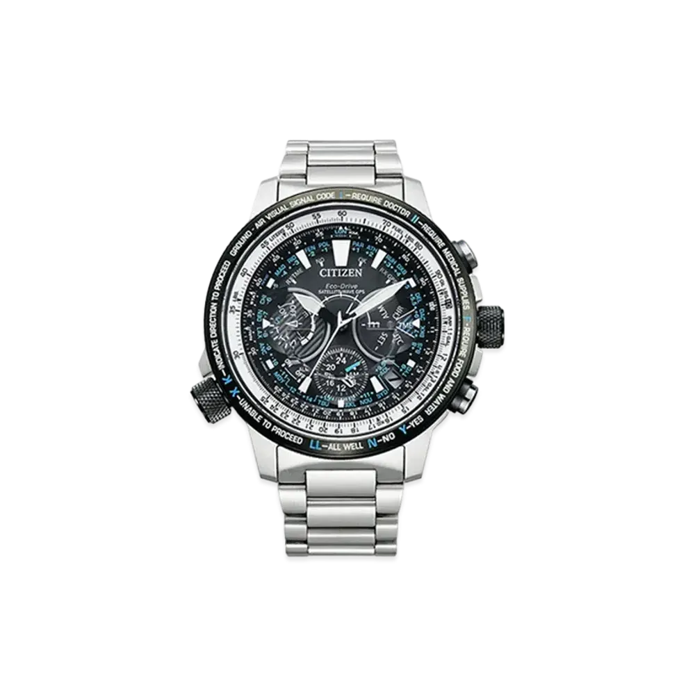 CITIZEN Promaster Eco-Drive GPS Satellite Radio Watch SKY Series Blue Impulse Limited Model CC7015-63E