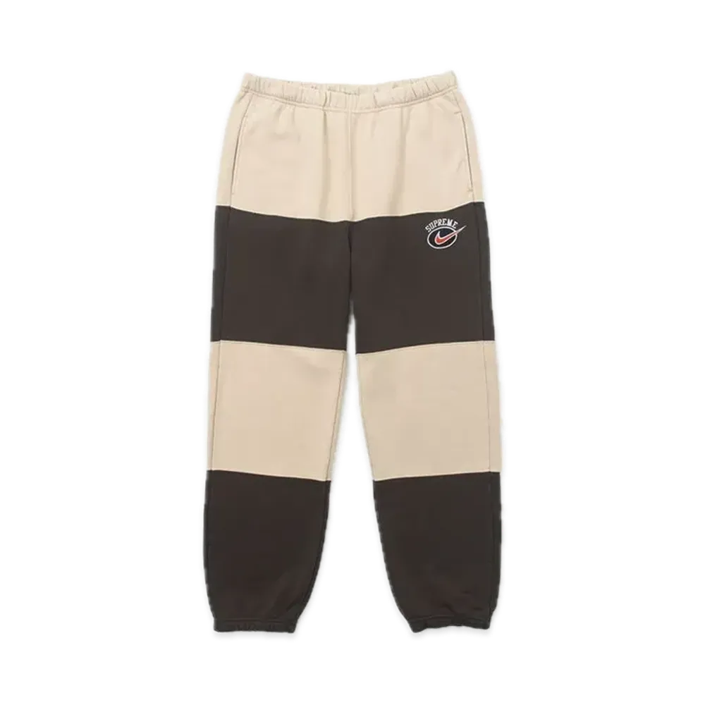 Supreme x Nike Stripe Sweatpant "Tan"