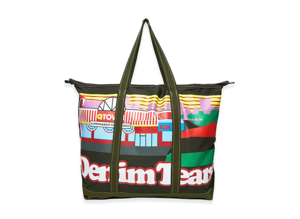 DENIM TEARS Liberty Rock Skyline Nylon Tote Bag "Multi"