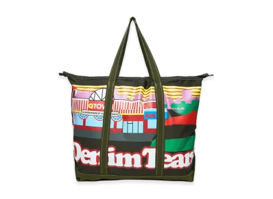 DENIM TEARS Liberty Rock Skyline Nylon Tote Bag "Multi"